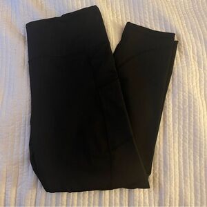 ZYIA Black Ankle Length Leggings with Pockets Size 14/16